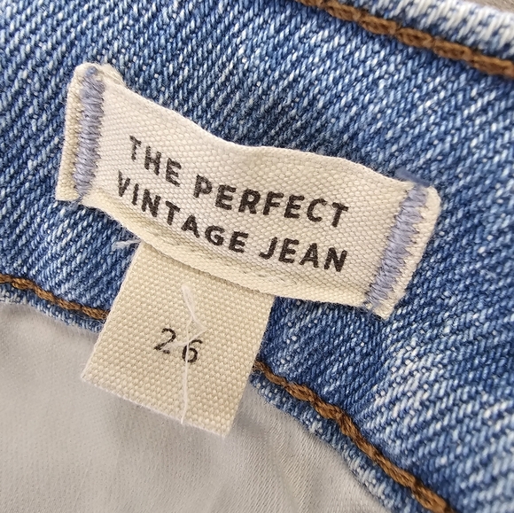 Madewell The‎ Perfect Vintage Jean Distressed Light Wash Size 26 - Picture 6 of 10